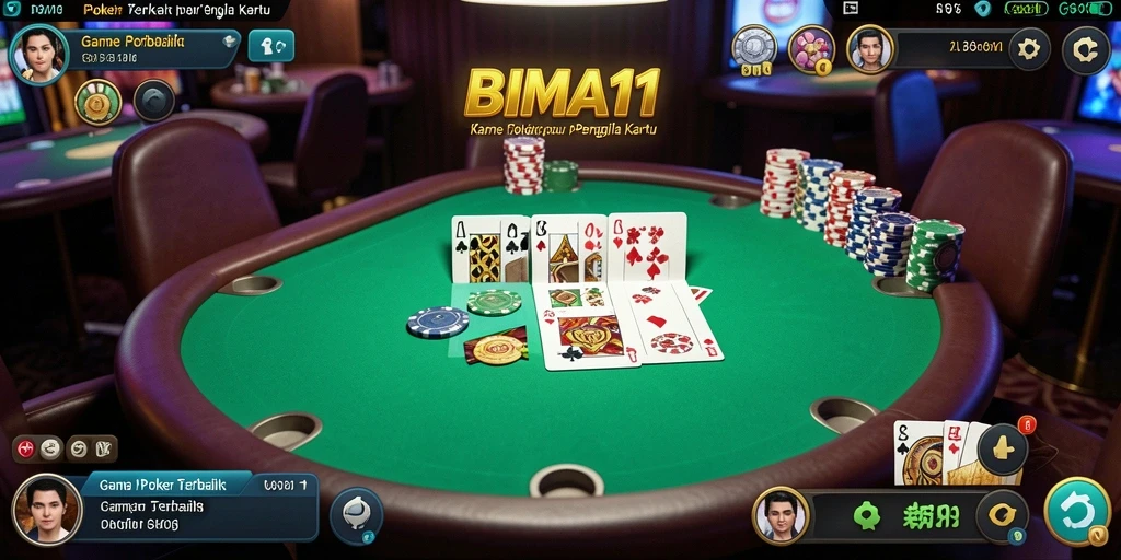 Tampilan gameplay Poker yang seru di BIMA11.