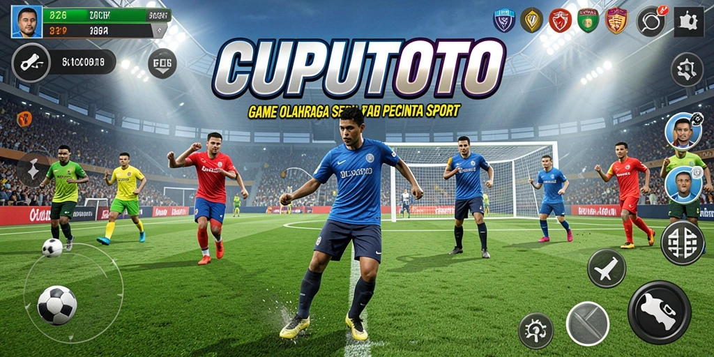 Screenshot CUPUTOTO menampilkan intense gameplay olahraga yang seru.