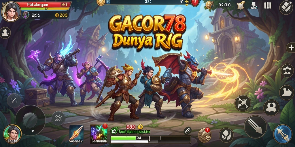 Screenshot gameplay RPG dari GACOR78 yang menarik dan seru.