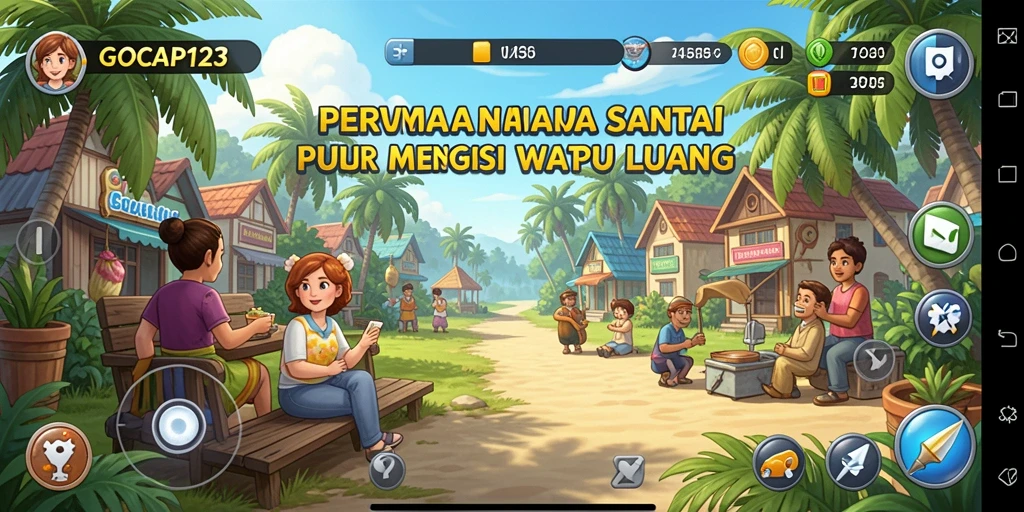 Tampilan gameplay GOCAP123 dengan aksi seru dan penuh warna.