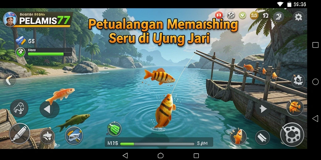 Tangkapan ikan besar dalam gameplay PELAMIS77 yang menegangkan.