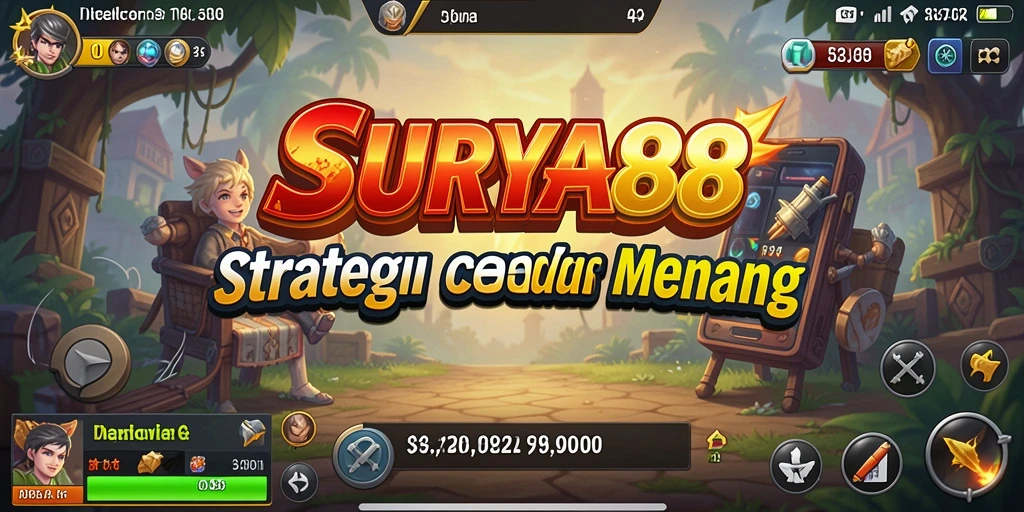 Gameplay SURYA88 yang intens dan menantang di layar.